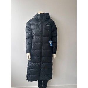 NEW Columbia Ladies Pike Lake II Hooded Long Jacket Black Size S